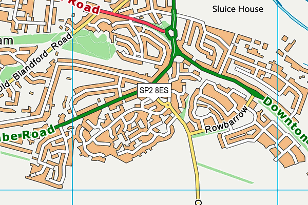 SP2 8ES map - OS VectorMap District (Ordnance Survey)