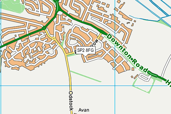 SP2 8FG map - OS VectorMap District (Ordnance Survey)