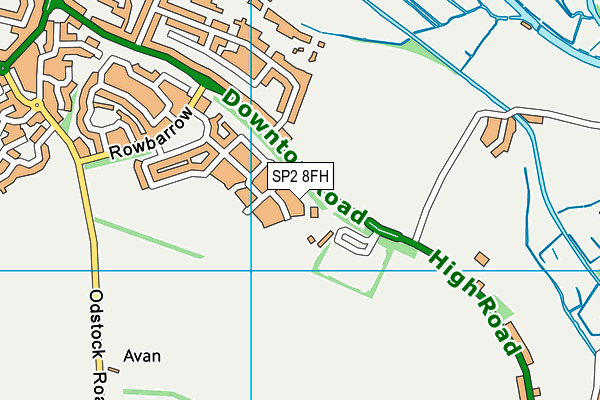 SP2 8FH map - OS VectorMap District (Ordnance Survey)