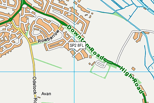 SP2 8FL map - OS VectorMap District (Ordnance Survey)