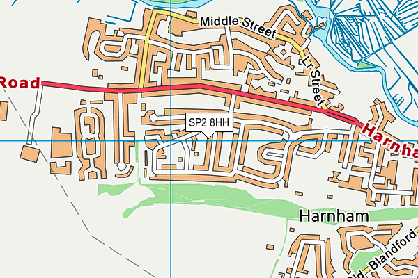 SP2 8HH map - OS VectorMap District (Ordnance Survey)