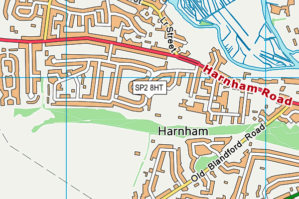 SP2 8HT map - OS VectorMap District (Ordnance Survey)