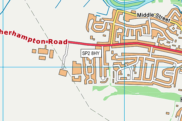 SP2 8HY map - OS VectorMap District (Ordnance Survey)