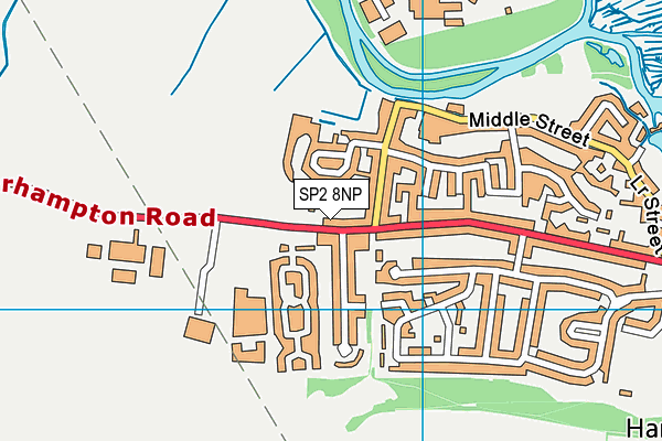 Netherhampton Road map (SP2 8NP) - OS VectorMap District (Ordnance Survey)