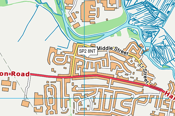 SP2 8NT map - OS VectorMap District (Ordnance Survey)