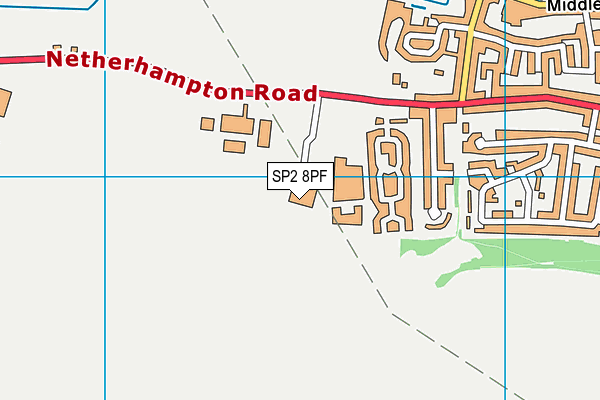 SP2 8PF map - OS VectorMap District (Ordnance Survey)