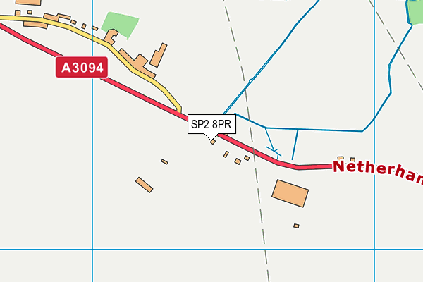SP2 8PR map - OS VectorMap District (Ordnance Survey)