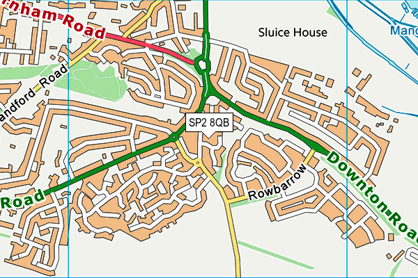 SP2 8QB map - OS VectorMap District (Ordnance Survey)