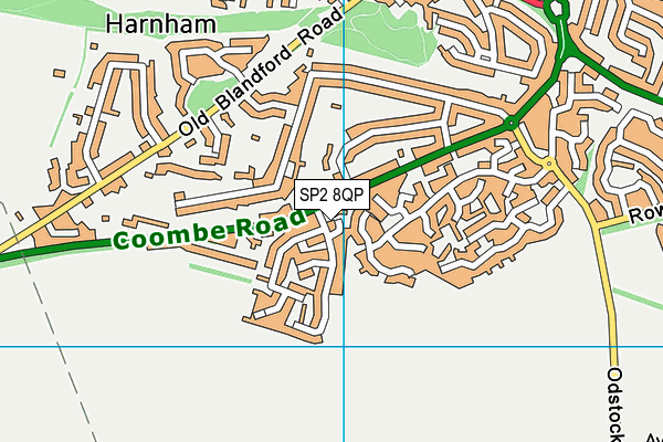 SP2 8QP map - OS VectorMap District (Ordnance Survey)