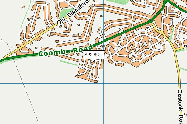 SP2 8QT map - OS VectorMap District (Ordnance Survey)