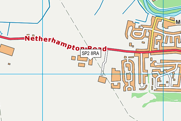 SP2 8RA map - OS VectorMap District (Ordnance Survey)