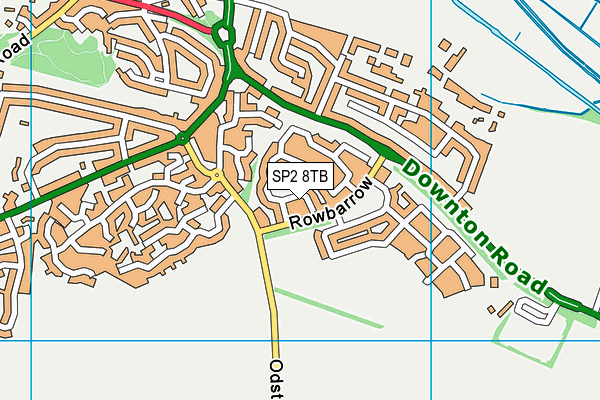 SP2 8TB map - OS VectorMap District (Ordnance Survey)