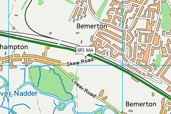 SP2 9AA map - OS VectorMap District (Ordnance Survey)