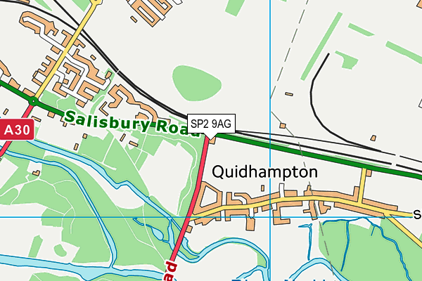 SP2 9AG map - OS VectorMap District (Ordnance Survey)