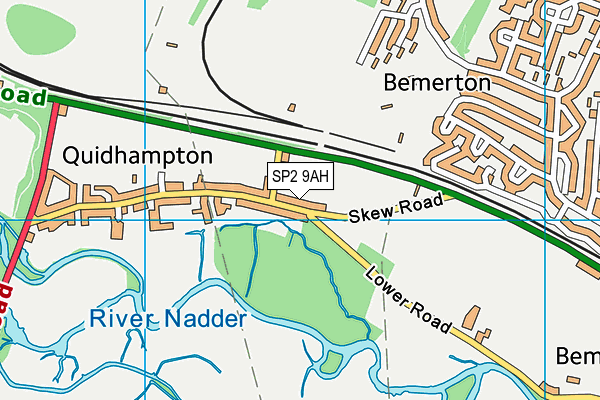 SP2 9AH map - OS VectorMap District (Ordnance Survey)