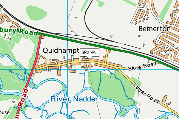 SP2 9AJ map - OS VectorMap District (Ordnance Survey)