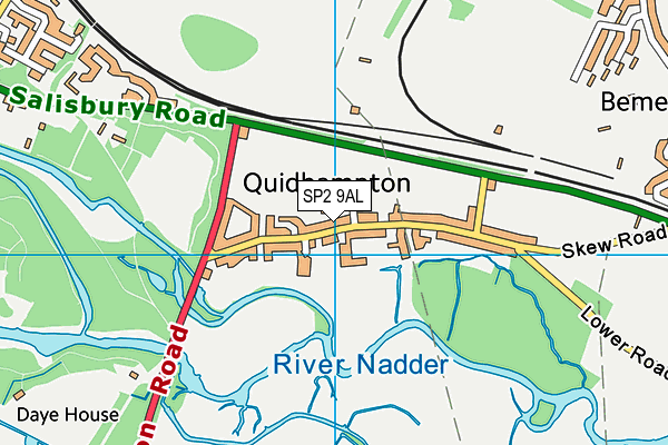 SP2 9AL map - OS VectorMap District (Ordnance Survey)