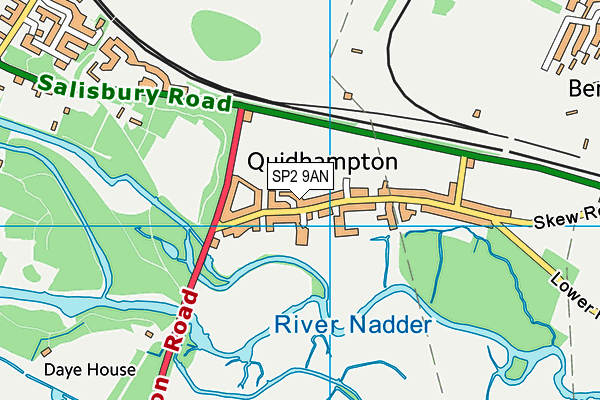 SP2 9AN map - OS VectorMap District (Ordnance Survey)