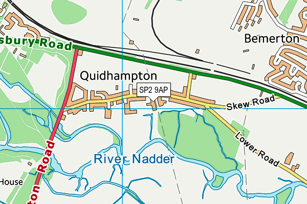 SP2 9AP map - OS VectorMap District (Ordnance Survey)