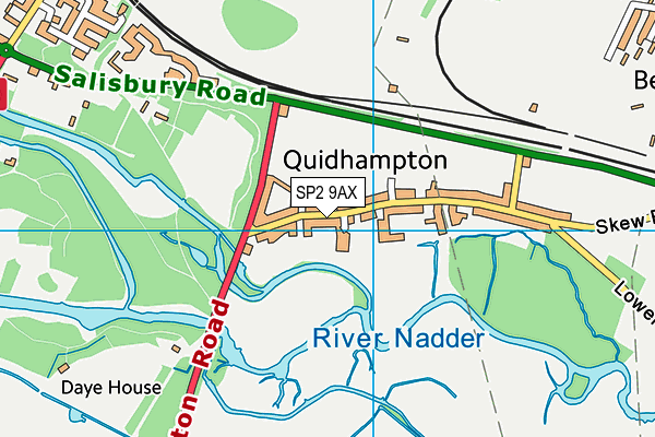 SP2 9AX map - OS VectorMap District (Ordnance Survey)