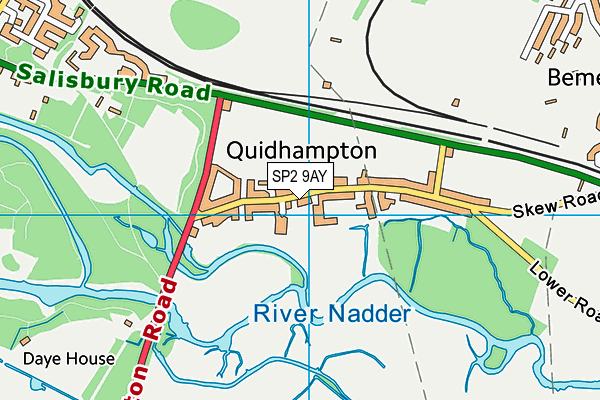 SP2 9AY map - OS VectorMap District (Ordnance Survey)