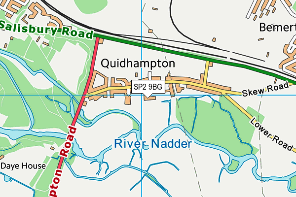 SP2 9BG map - OS VectorMap District (Ordnance Survey)