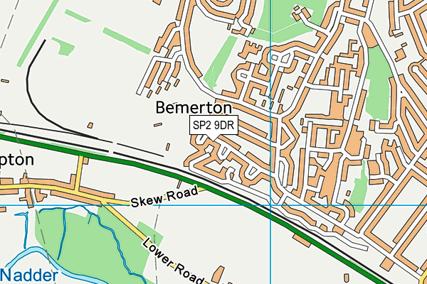 Bemerton Heath Harlequins Football Club map (SP2 9DR) - OS VectorMap District (Ordnance Survey)