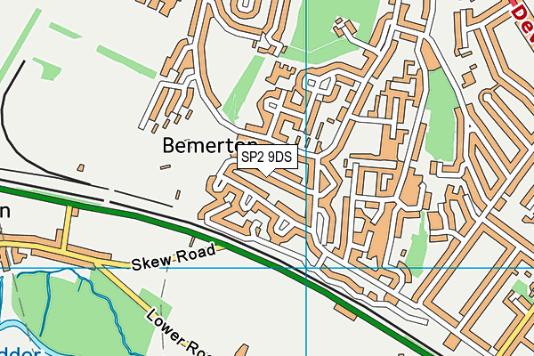 SP2 9DS map - OS VectorMap District (Ordnance Survey)