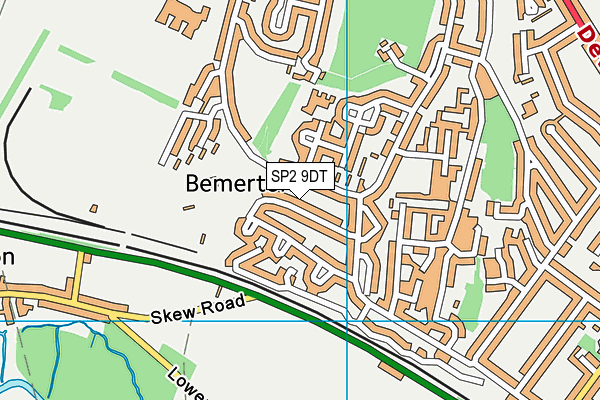 SP2 9DT map - OS VectorMap District (Ordnance Survey)