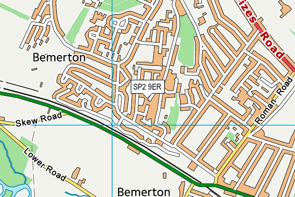 SP2 9ER map - OS VectorMap District (Ordnance Survey)