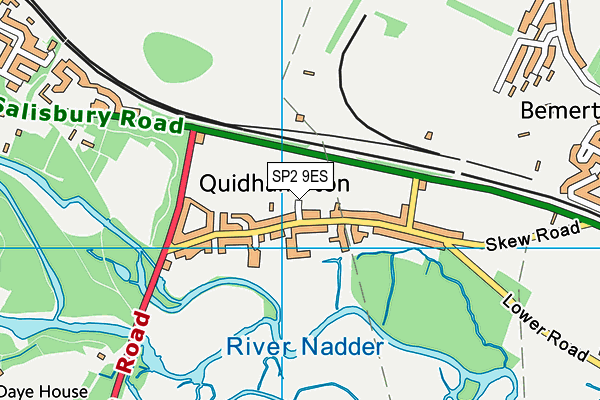 SP2 9ES map - OS VectorMap District (Ordnance Survey)