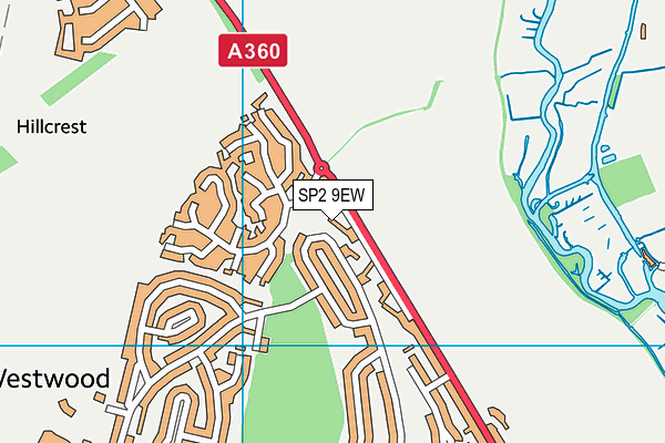 SP2 9EW map - OS VectorMap District (Ordnance Survey)