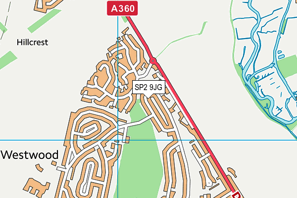 SP2 9JG map - OS VectorMap District (Ordnance Survey)