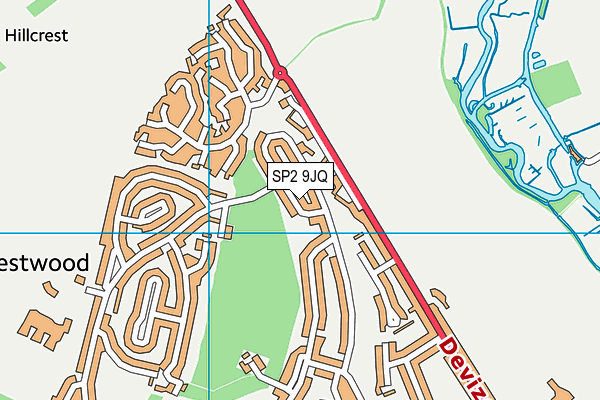 SP2 9JQ map - OS VectorMap District (Ordnance Survey)