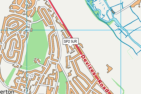 SP2 9JR map - OS VectorMap District (Ordnance Survey)