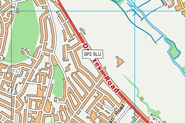 SP2 9LU map - OS VectorMap District (Ordnance Survey)