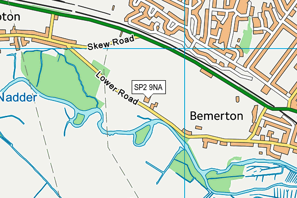 SP2 9NA map - OS VectorMap District (Ordnance Survey)