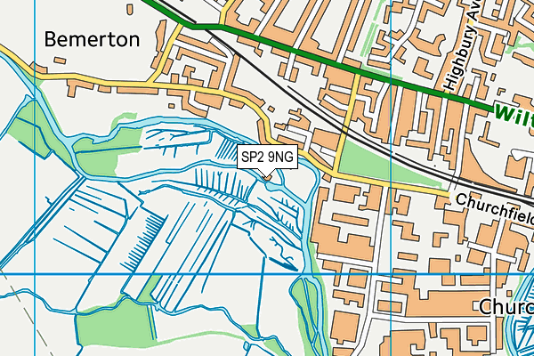 SP2 9NG map - OS VectorMap District (Ordnance Survey)