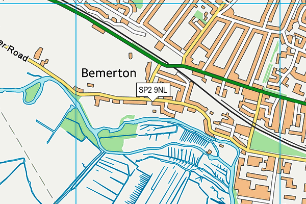 SP2 9NL map - OS VectorMap District (Ordnance Survey)