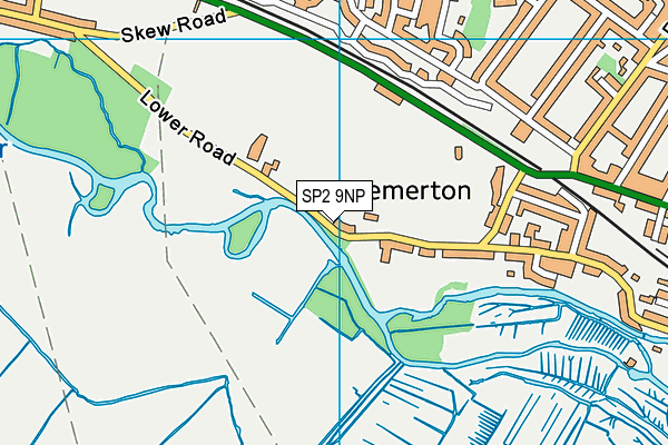 SP2 9NP map - OS VectorMap District (Ordnance Survey)