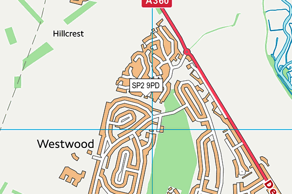 SP2 9PD map - OS VectorMap District (Ordnance Survey)