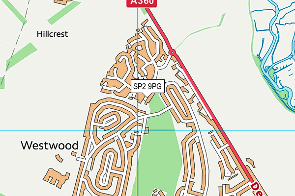 SP2 9PG map - OS VectorMap District (Ordnance Survey)