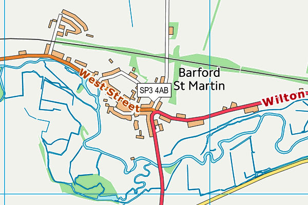 SP3 4AB map - OS VectorMap District (Ordnance Survey)