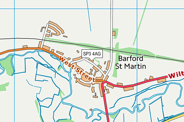 SP3 4AG map - OS VectorMap District (Ordnance Survey)