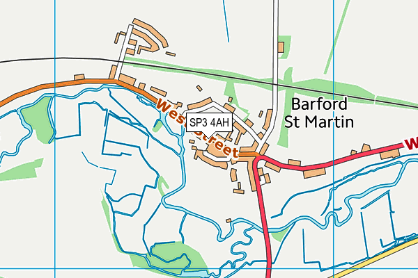 SP3 4AH map - OS VectorMap District (Ordnance Survey)