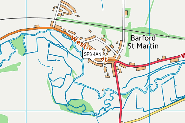 SP3 4AN map - OS VectorMap District (Ordnance Survey)