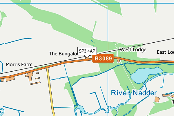 SP3 4AP map - OS VectorMap District (Ordnance Survey)