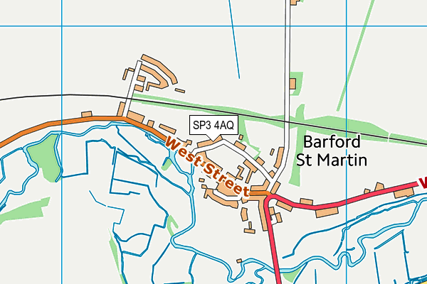 SP3 4AQ map - OS VectorMap District (Ordnance Survey)