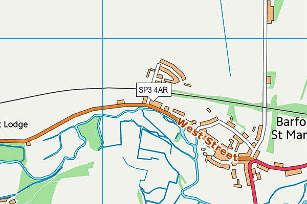 SP3 4AR map - OS VectorMap District (Ordnance Survey)