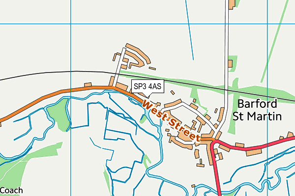 SP3 4AS map - OS VectorMap District (Ordnance Survey)